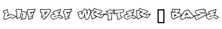 LHF Def Writer | BASE Font Image