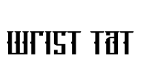Wrist Tat Font Image
