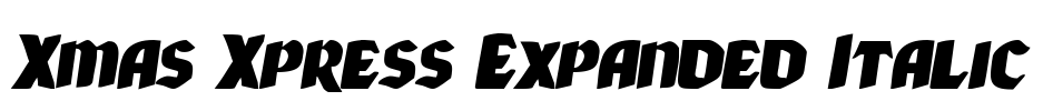 Xmas Xpress Expanded Italic