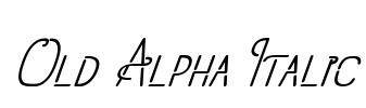 Old Alpha Italic