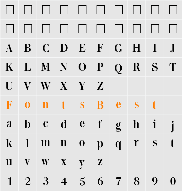 Quantas Character Map