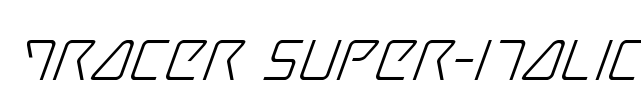 Tracer Super-Italic Font Image