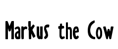 Markus the Cow Font Image