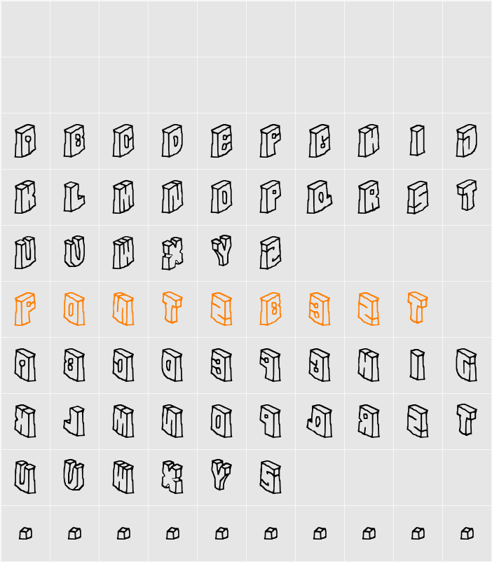 In The Flesh Character Map