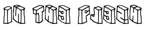 In The Flesh Font Image