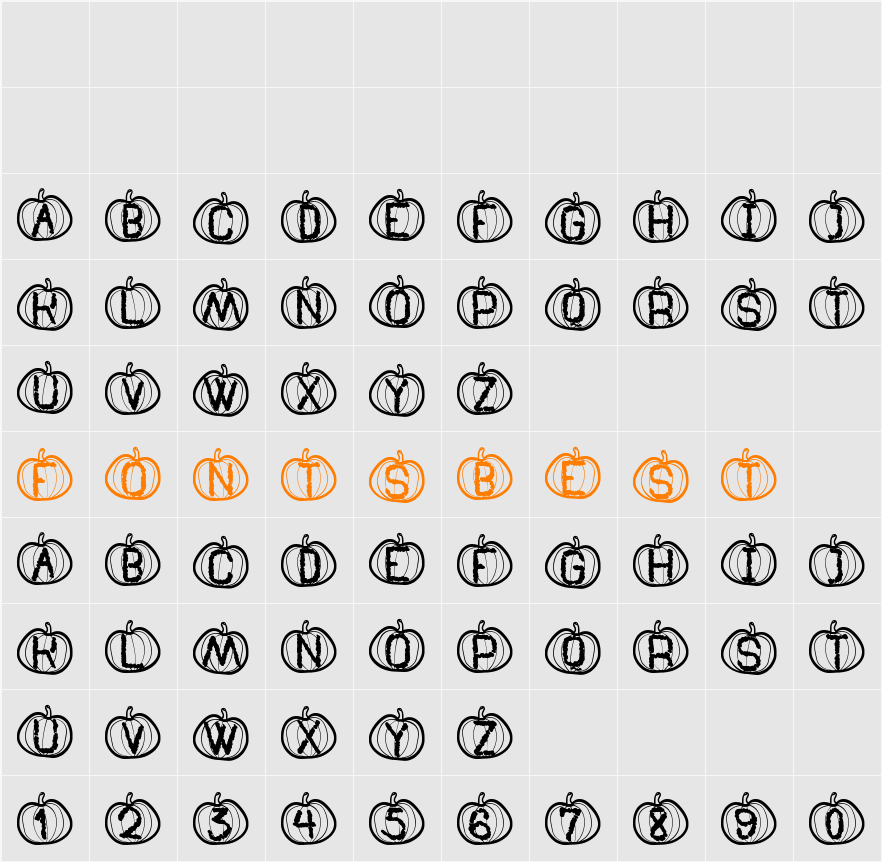 Pumpkin Halloween St Character Map
