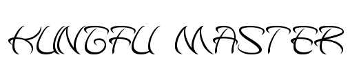 kungfu master Font Image