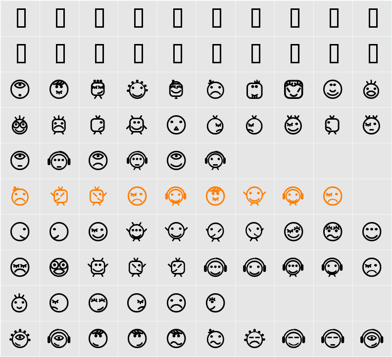 Smilly Character Map