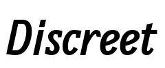 Discreet Font Image