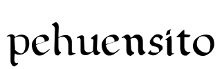 pehuensito Font Image