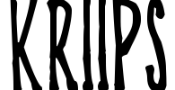 KRIIPS Font Image