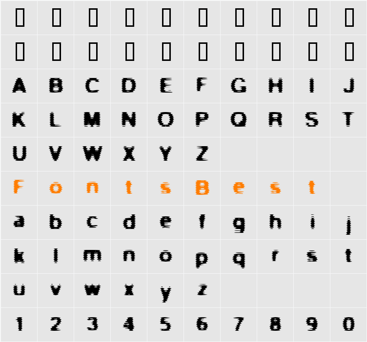 Scanner Character Map