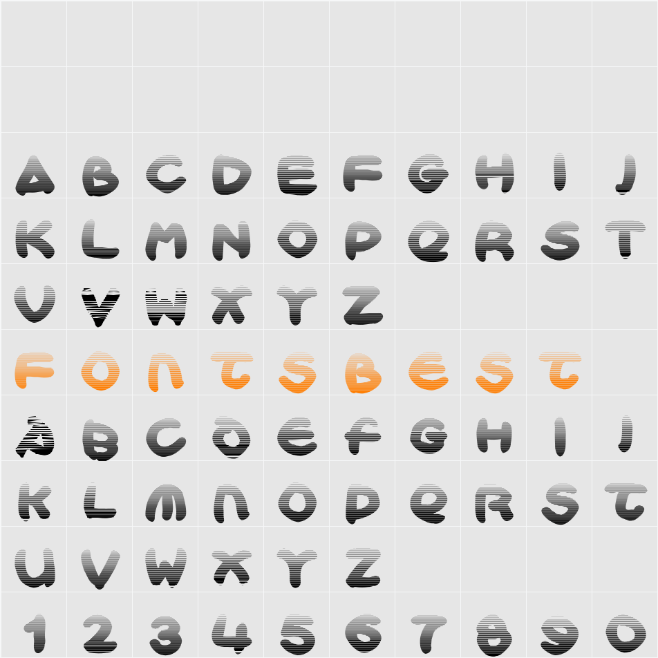 Bloxxy Character Map