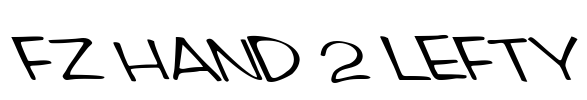 FZ HAND 2 LEFTY Font Image