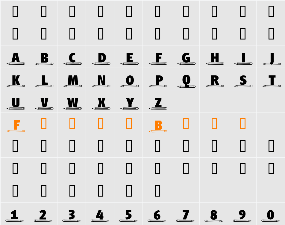 4YEOschool Character Map