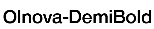 Olnova-DemiBold Font Image