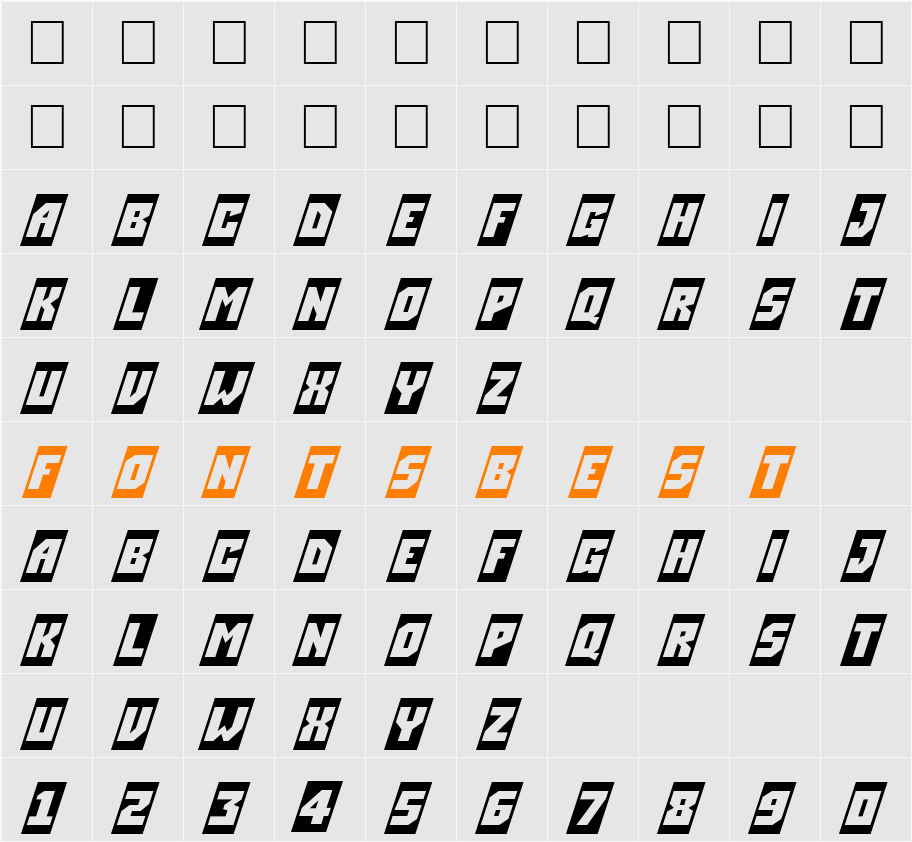 a_SimplerCmDnm Character Map
