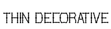 THIN DECORATIVE Font Image
