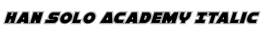 Han Solo Academy Italic Font Image