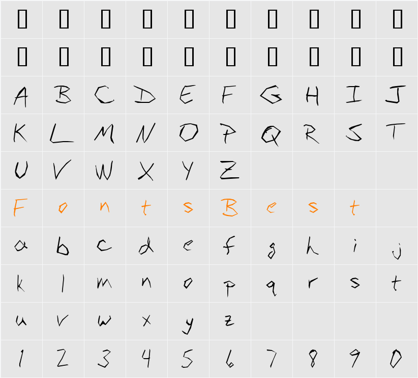 BudAngular Character Map