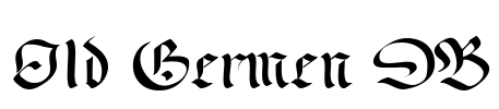 Old Germen DB Font Image