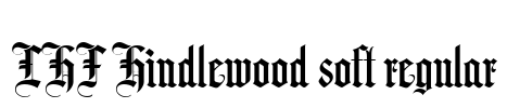 LHF Hindlewood soft regular Font Image