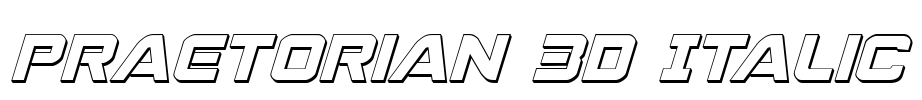 Praetorian 3D Italic