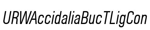 URWAccidaliaBucTLigCon Font Image