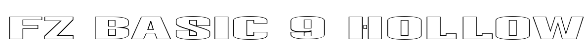 FZ BASIC 9 HOLLOW