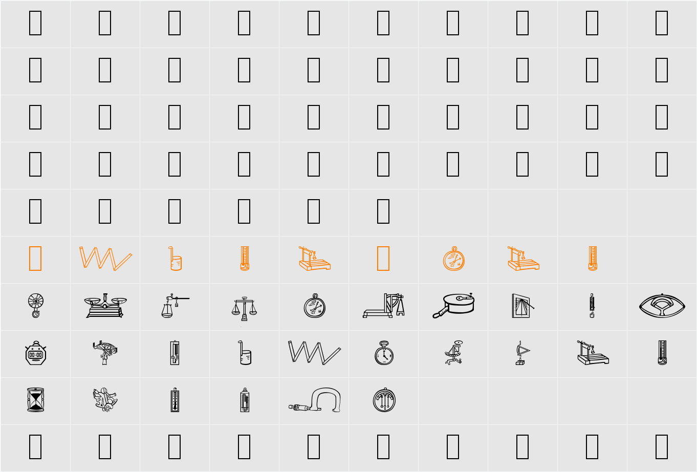 The happy medium Character Map