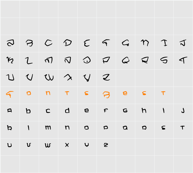 Nemo One Character Map