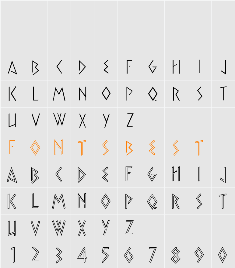k22 Xerxes Character Map