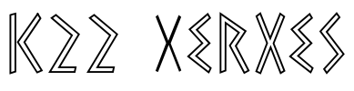 k22 Xerxes Font Image