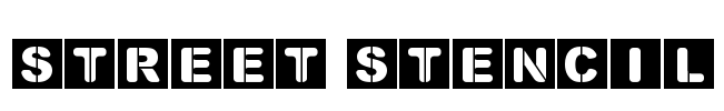 Street Stencil Font Image