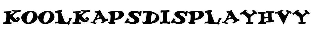 KoolKapsDisplayHvy Font Image