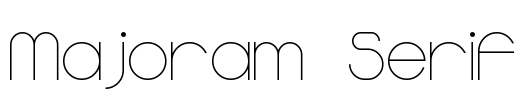 Majoram Serif Font Image