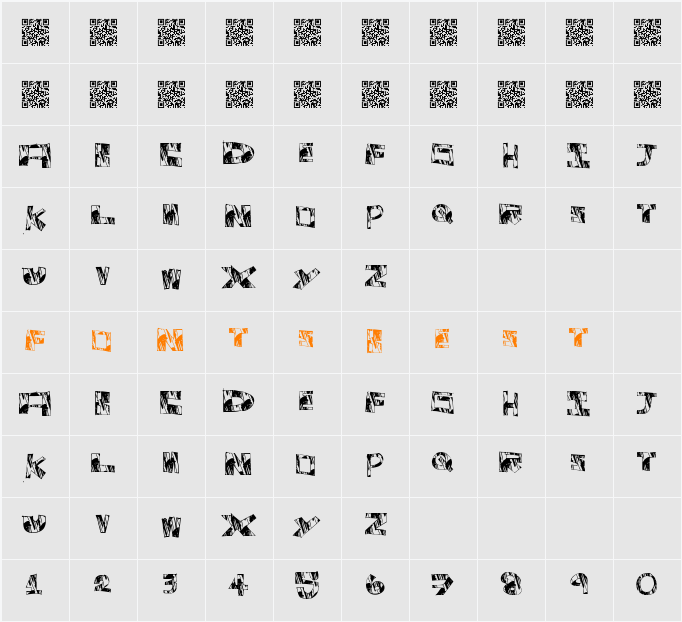 SpecialBrand Character Map