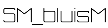 SM_bluisM Font Image