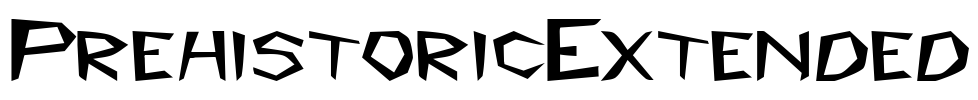 PrehistoricExtended Font Image