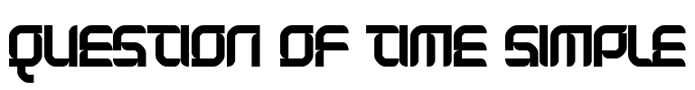 Question of time simple