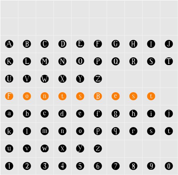 SA Dots Character Map