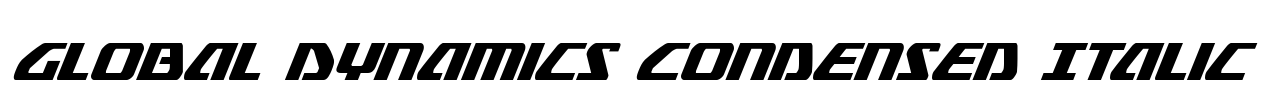 Global Dynamics Condensed Italic