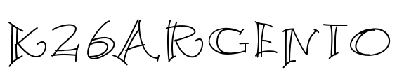 K26Argento Font Image