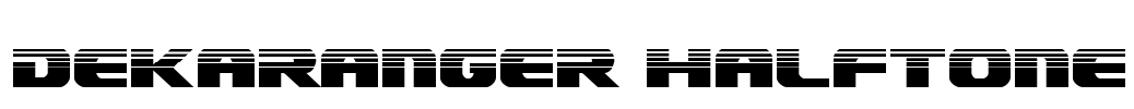 Dekaranger Halftone Font Image