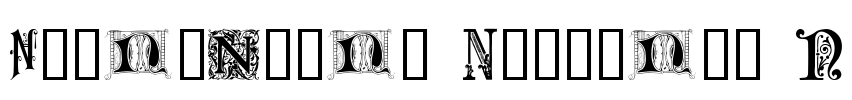 Ornamental Initials N Font Image