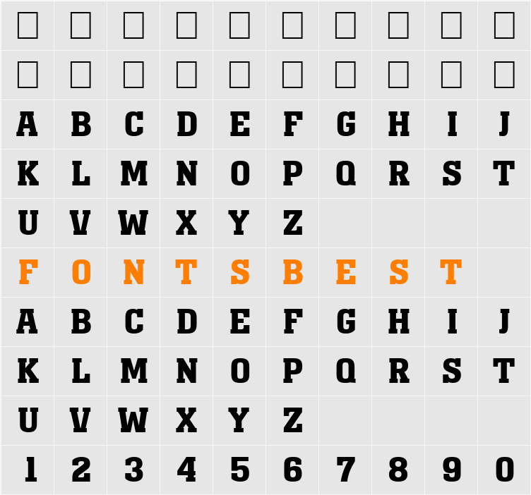 a_MonumentoTitul Character Map