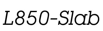 L850-Slab Font Image
