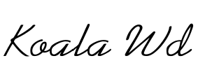 Koala Wd Font Image