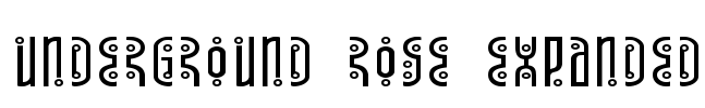 Underground Rose Expanded Font Image