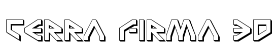 Terra Firma 3D Font Image